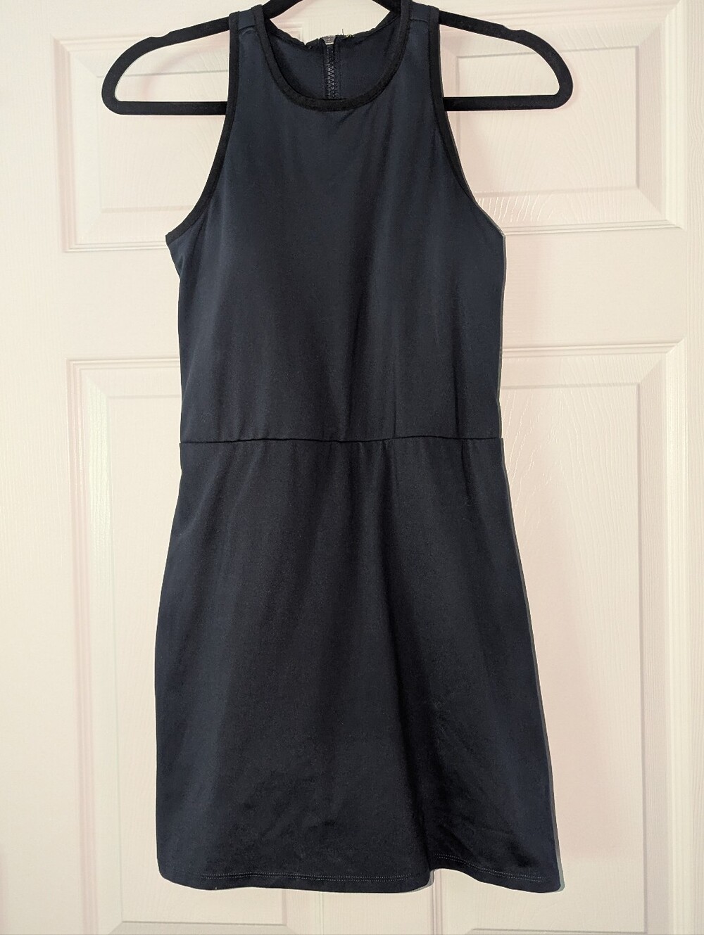 NWT Target Women’s XS Dark Navy Blue Sleeveless Racerback Zip Back Mini Dress